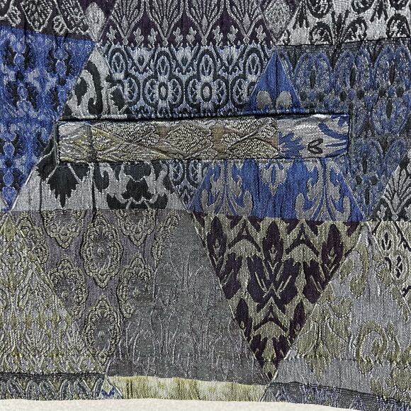 VTG Norton McNaughton Jacket Women's 1X Metallic Purple Gold Pockets Grandma - Picture 4 of 11